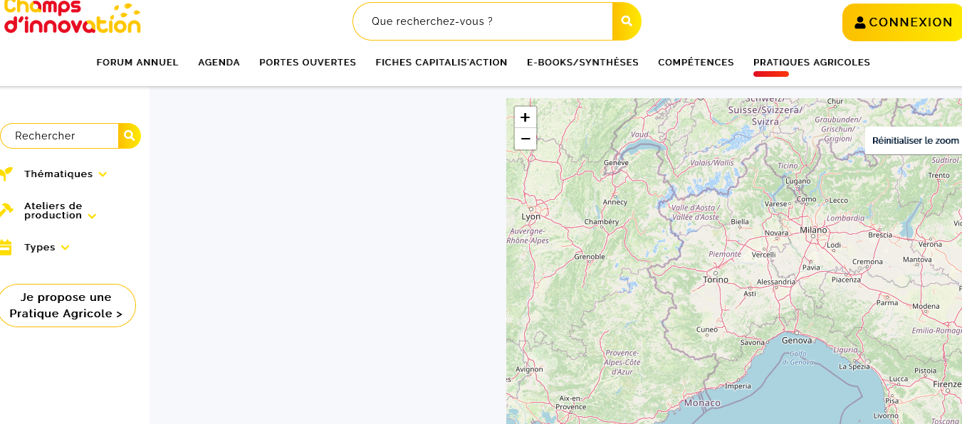 carte pratiques agricoles